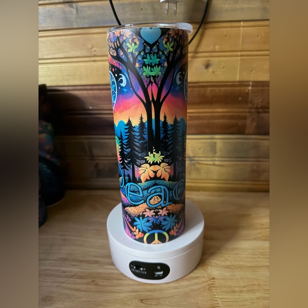 Peace glow in the dark!! 20 oz